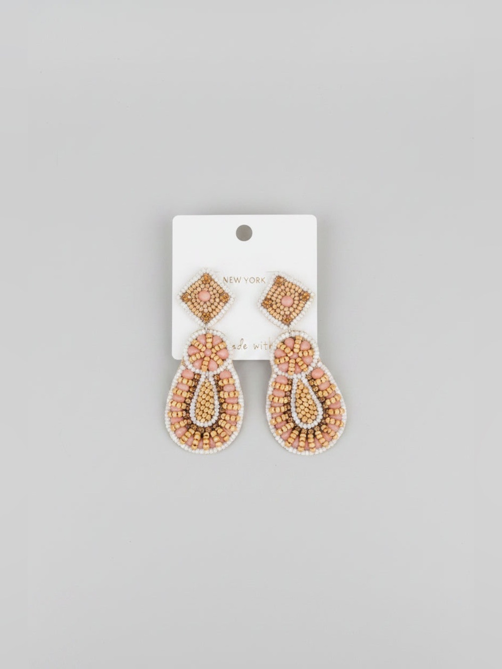 Boho Stone Beaded Earrings